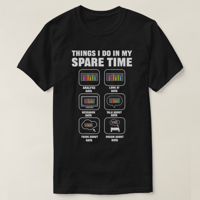 T-shirt Data Science Big Data Analyst Pour Data Scientist (Design devant)