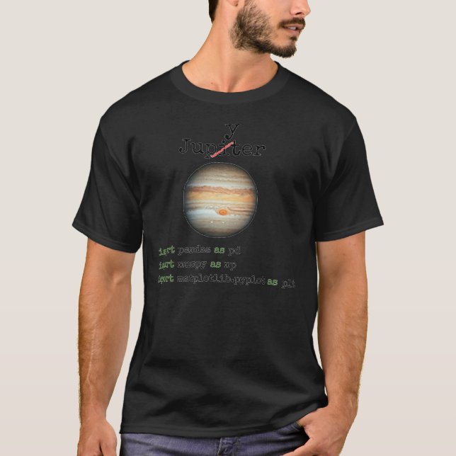 T-shirt Data Science; Python Programmming; Numpy, Pandas,  (Devant)