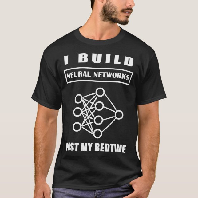 T-shirt Data Scientifique Pour Construire Des Réseaux neur (Devant)