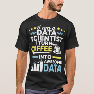 T-shirt Data Scientifique Science Café Machine Learning Gi