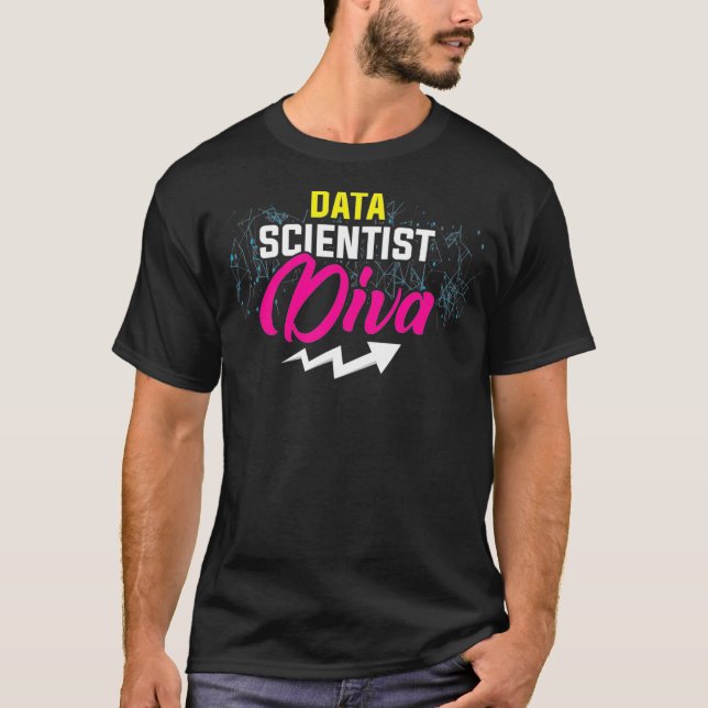 T-shirt Data Scientist Diva Data Science Analyste d'explor (Devant)