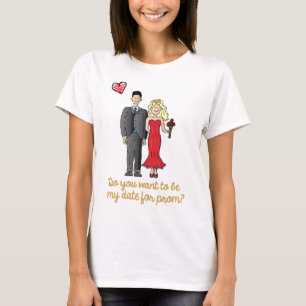 T-shirt date de bal d'étudiants