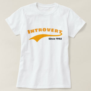 T-shirt Date introvertie orange de coutume de bruissement