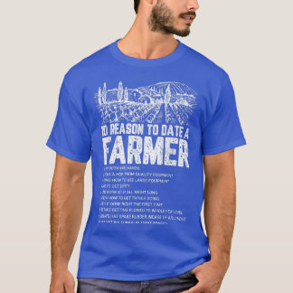 T-shirt Date Un Agriculteur Drôle Agriculture Tracteur Ani