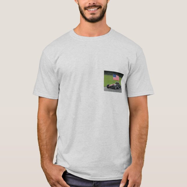 T-shirt d'atome d'Ariel avec le drapeau (Devant)