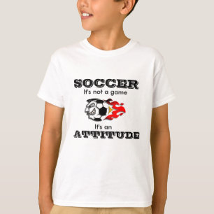 T-shirt d'attitude de football pour enfants