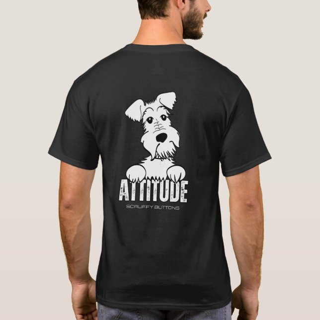 T-shirt d'ATTITUDE des boutons d'inclinaison (Dos)