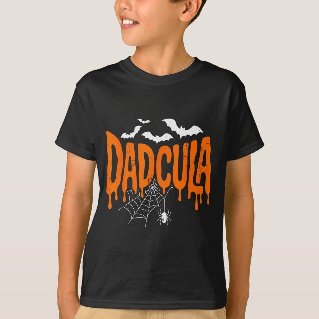 T-shirt Daula Funny Halloween Dad Costume Sder Bat For Dad (Devant)