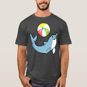 T-shirt Dauphin à la natation avec water-polo