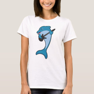 T-shirt Dauphin à Musique avec Guitare