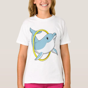 T-shirt Dauphin avec anneau
