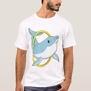 T-shirt Dauphin avec anneau