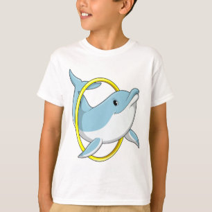 T-shirt Dauphin avec anneau