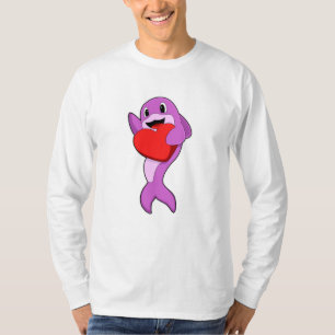 T-shirt Dauphin avec coeur
