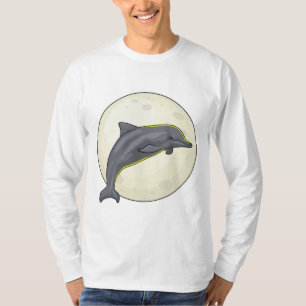 T-shirt Dauphin avec lune