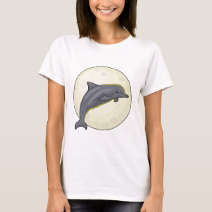 T-shirt Dauphin avec lune