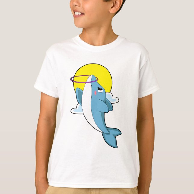T-shirt Dauphin avec pneus Fitness (Devant)