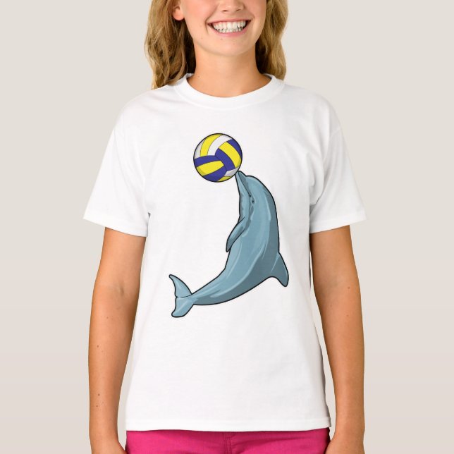 T-shirt Dauphin avec volleyball (Devant)