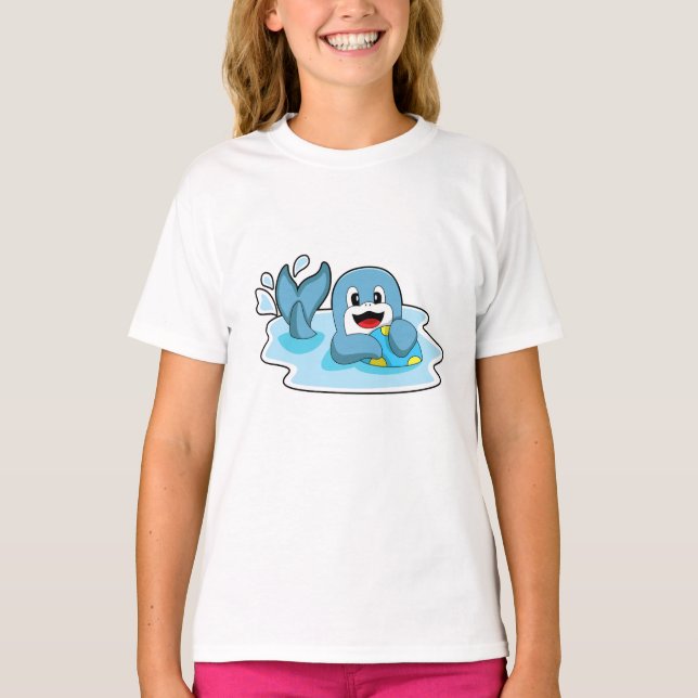 T-shirt Dauphin avec water polo (Devant)