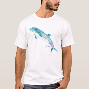 T-shirt Dauphin bleu T vêtement de chemise