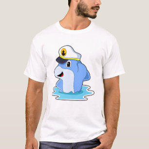 T-shirt Dauphin comme capitaine avec Casquette