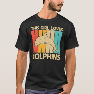 T-shirt Dauphin cool Pour Filles Maman Océan Animal Dauphi