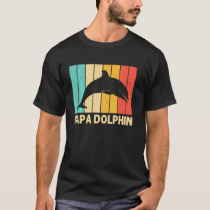 T-shirt Dauphin Cool Pour Les Hommes Papa Dauphins Baleine