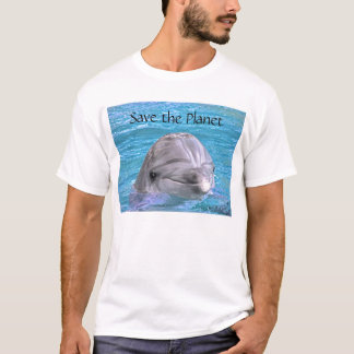 T-shirt Dauphin de sourire - sauvez la planète