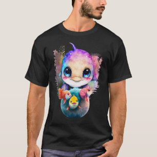 T-shirt Dauphin drôle et amis poissons