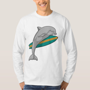 T-shirt Dauphin en surfeur avec Surfer
