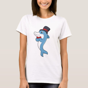 T-shirt Dauphin en tant que Gentleman avec Casquette