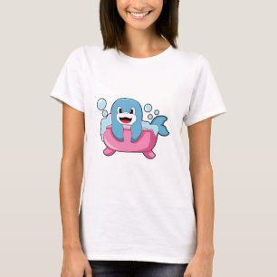 T-shirt Dauphin sur baignoire