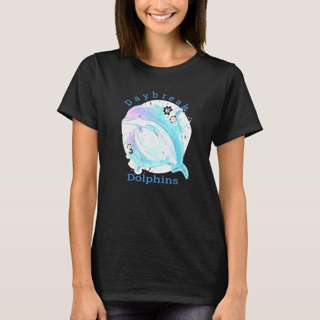 T-shirt Dauphins Fleur Dauphins Daybreak école primaire Ut (Devant)