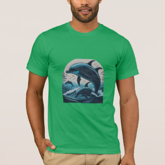 T-shirt Dauphins Majestic Splash