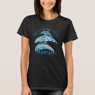 T-shirt Dauphins tribaux de vacances de Hanauma Bay Hawaii