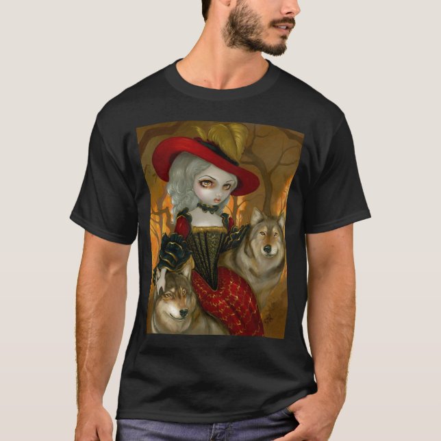 T-shirt d'Automne de Loup-Garou - chemise gothique de (Devant)