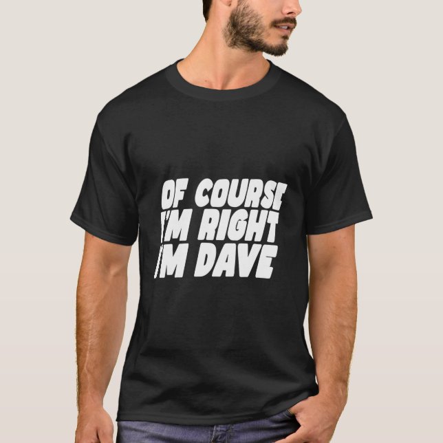 T-shirt Dave David (Devant)