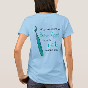 T-shirt d'avertissement de ripper de couture