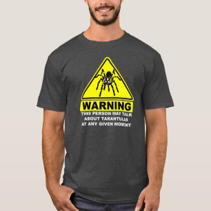 T-shirt d'avertissement de tarentule (gris)