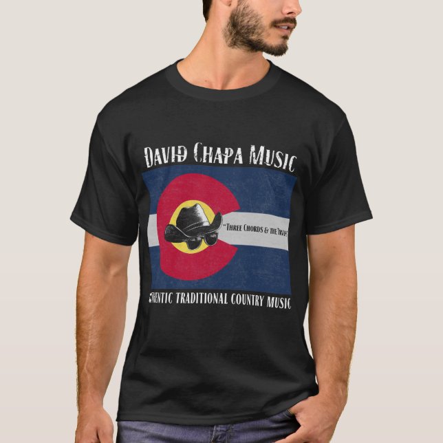 T-shirt 🔥 David Chapa Musique - "Trois accords et la véri (Devant)