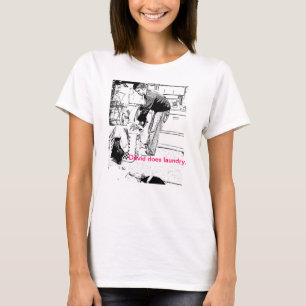 T-shirt David fait la blanchisserie