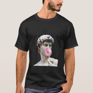 T-shirt David Michelangelo Avec Bubblegum Statue Homme Fem