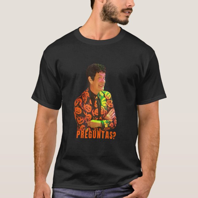 T-shirt David Pumpkins Preguntas Any Questions   Mens Clot (Devant)