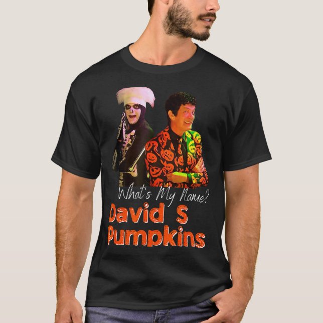 T-shirt David S Pumpkins Skeleton Funny Skit Men Clothing  (Devant)