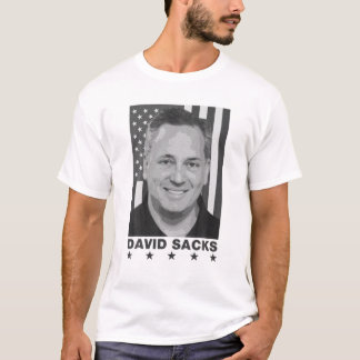 T-shirt David Sacks - Conservateur De Podcast All-In Co-An