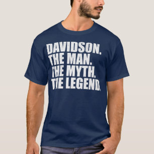 T-shirt Davidson Davidson Nom de famille Davidson Nom de f