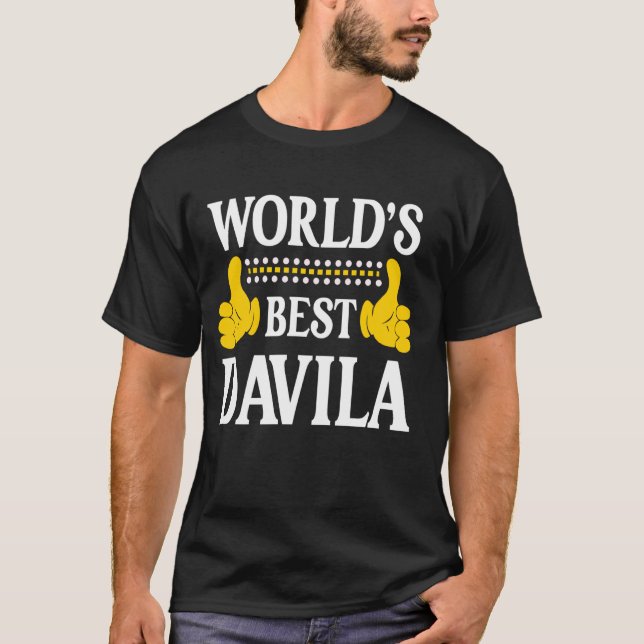 T-shirt Davila Nom de famille Famille Nom de famille Meill (Devant)