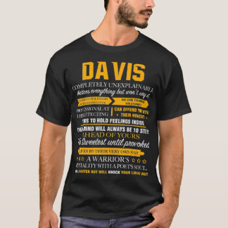 T-shirt DAVIS fête des pères de nom complètement inexplica