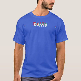 T-shirt Davis Nom Drôle Nom Davis thème des années 80