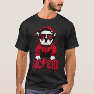 T-shirt Dawgs Sic Em Go Dawgs Funny Bulldog School Spirit